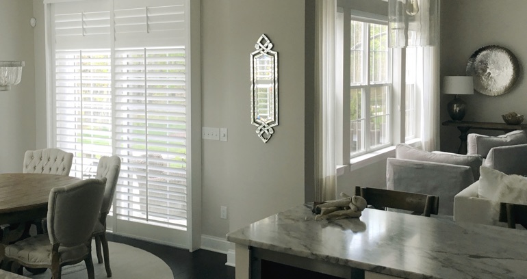 Phoenix kitchen sliding glass door shutters